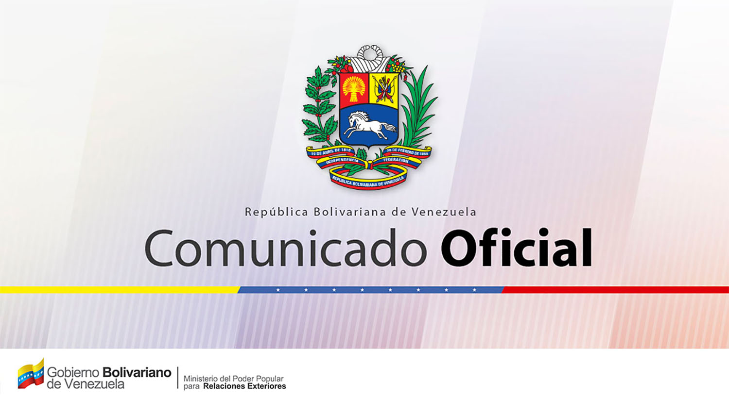 Venezuela Comunicado Oficial