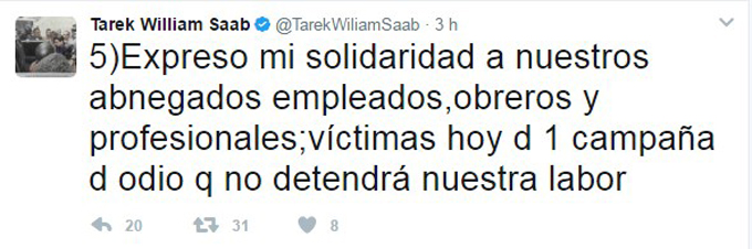 Saab denunció ataques a sedes