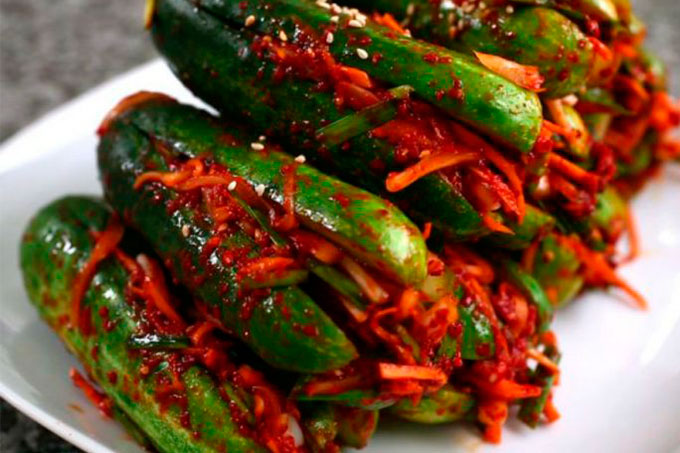  kimchi de pepino