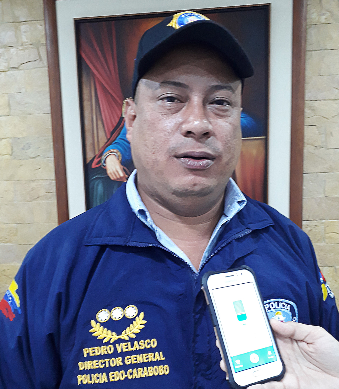 director general de la Policía de Carabobo, comisario jefe pedro Velasco