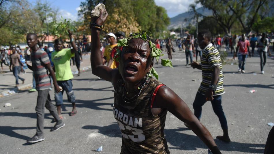 protesta haitianos 