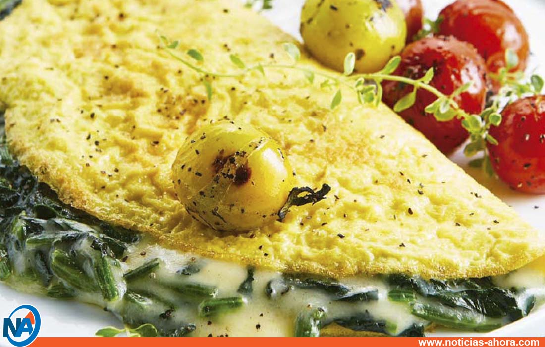 omelette espinacas y jamón - Noticias Ahora