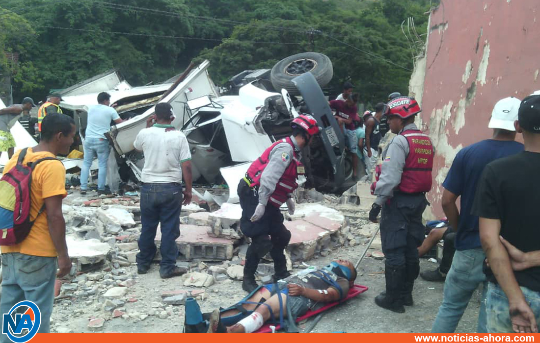 accidente en la carretera Caracas - Guarenas - Noticias Ahora 