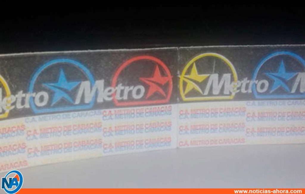 Metro de Caracas boletos- Noticias Ahora