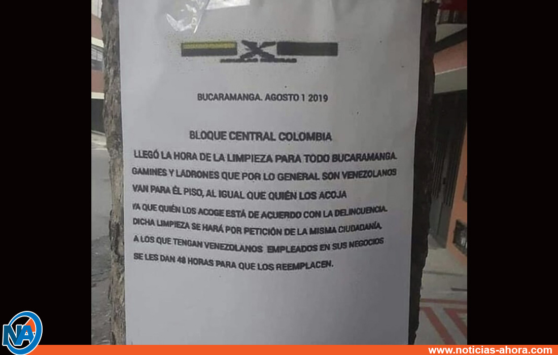 panfletos Bucaramanga- Noticias Ahora