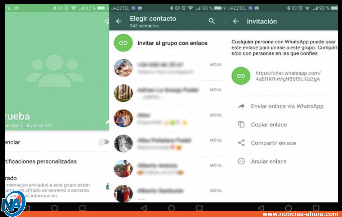 WhatsApp privacidad grupos - Noticias Ahora