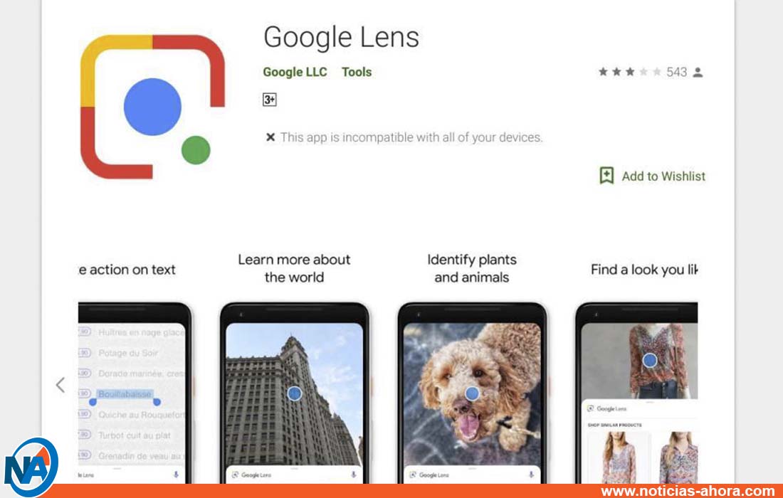 google lens - noticias ahora