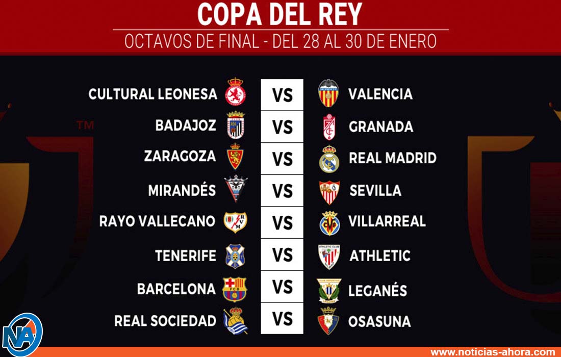 Octavos Final Copa Rey - Noticias Ahora
