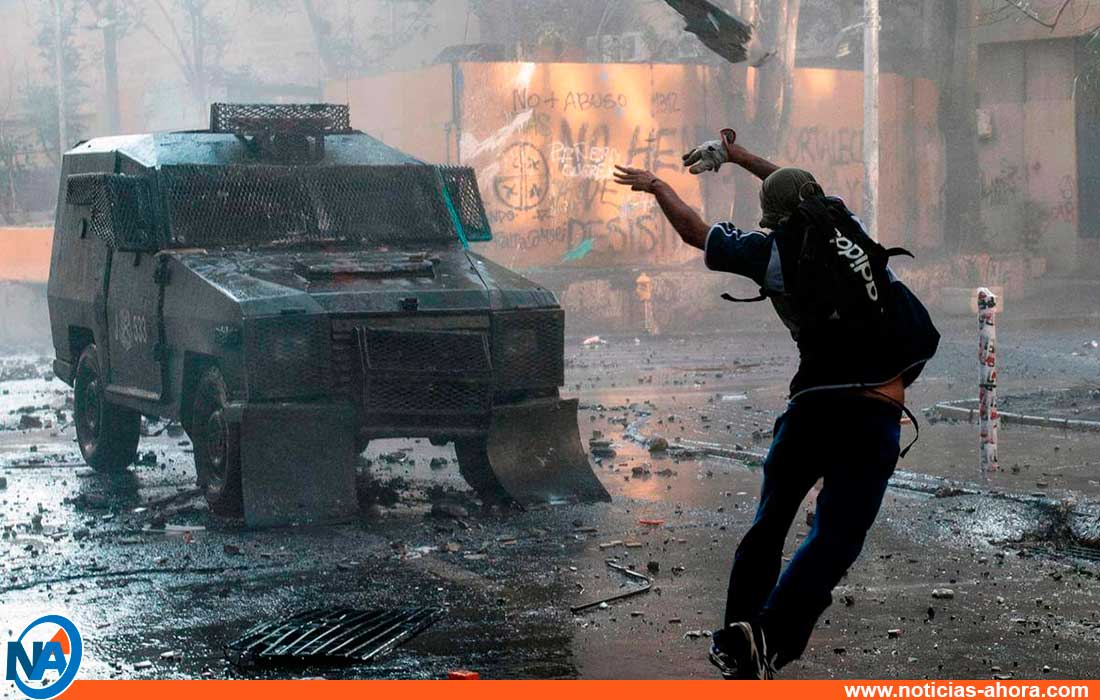 manifestante en Chile - noticias ahora