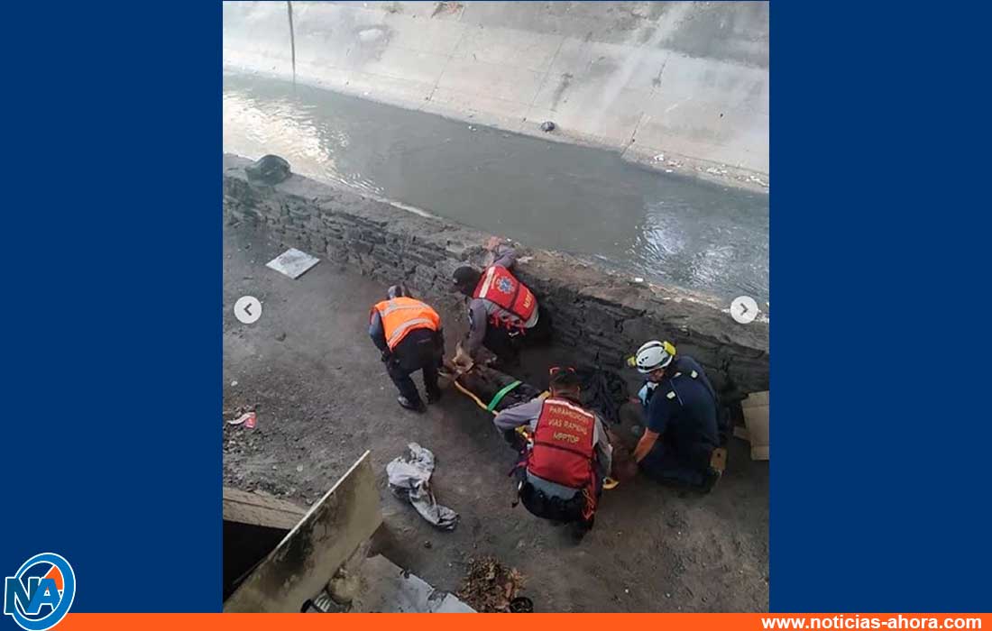 hombre en río Guaire - noticias ahora