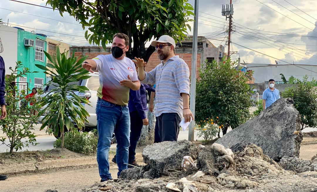 Lacava y Marvez inspeccionaron obras de recuperación - NA