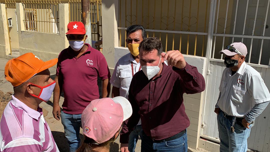 Alejandro Marvez inspeccionó los trabajos de reparación - 2