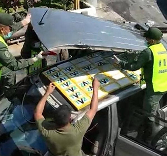 pareja que transportaba cocaína