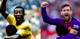 Pelé felicitó a Leo Messi - NA