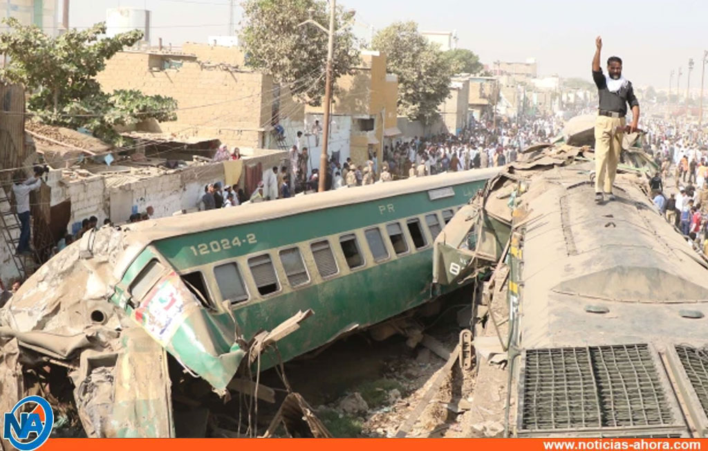 colision de trenes pakistan - Noticias Ahora