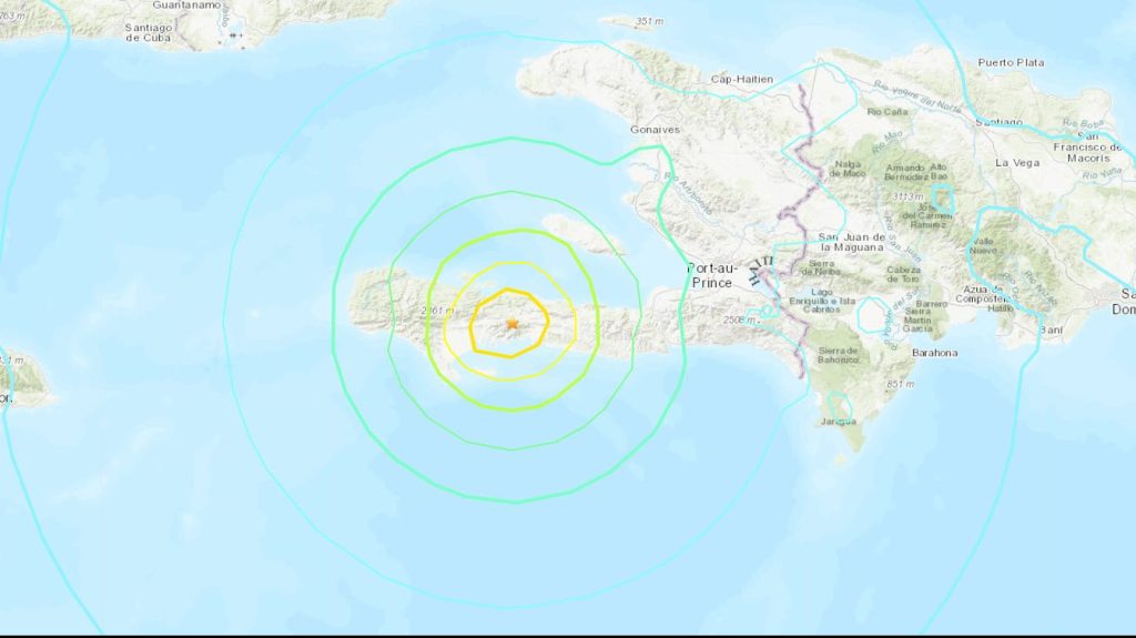 Terremoto de magnitud 7.2 cerca de Haití