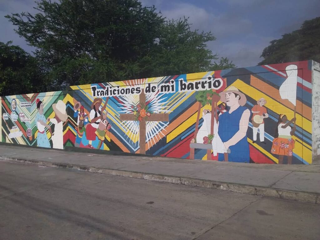 Mural Tradiciones de mi Barrio en Naguanagua