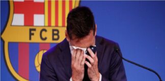 Messi llora en su discurso de despedida