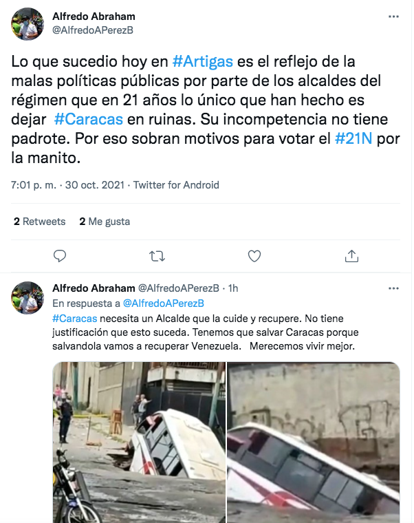 Mega hueco se tragó autobús - 1