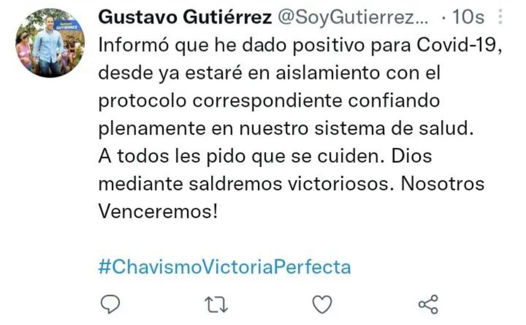 Alcalde Gustavo Gutiérrez Covid-19