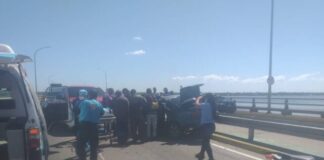 Choque en Puente sobre el Lago de Maracaibo