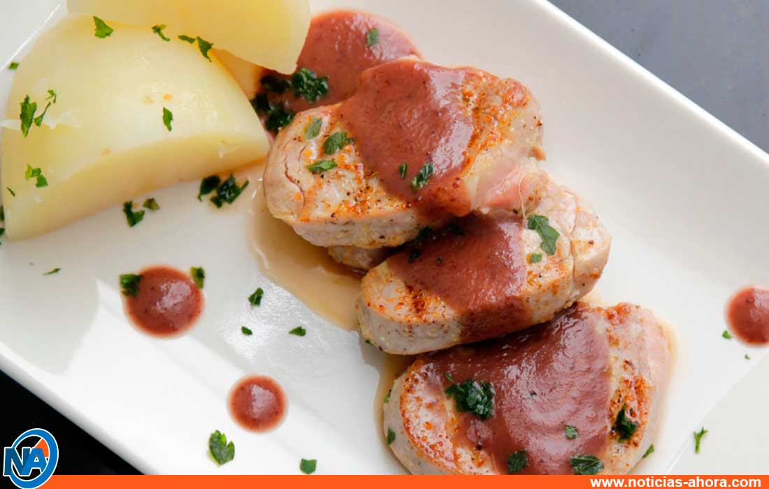 solomillo de cerdo con salsa de uvas - solomillo de cerdo con salsa de uvas