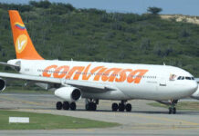 Países Bajos negó permiso de vuelo a Conviasa - NA