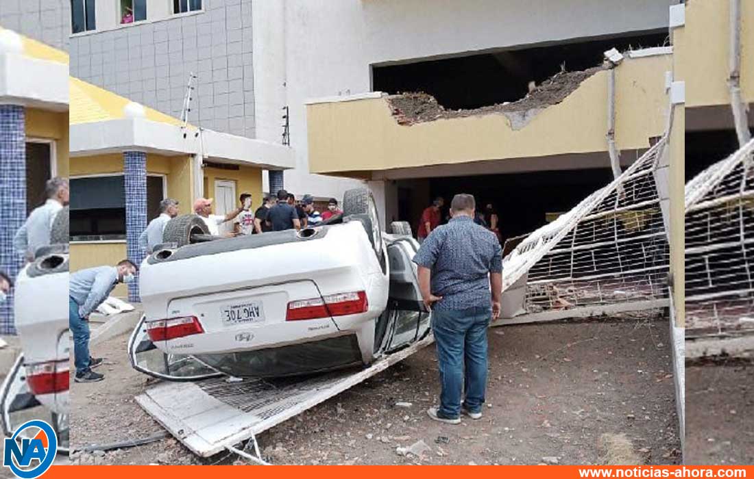 Dos heridos tras caída de vehículo en Lechería - Dos heridos tras caída de vehículo en Lechería