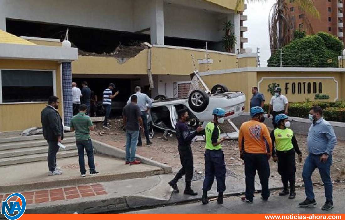 Dos heridos tras caída de vehículo en Lechería - Dos heridos tras caída de vehículo en Lechería