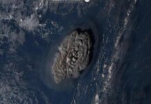 nueva gran erupción del volcán Tonga - NA