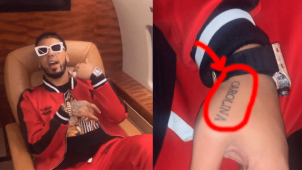 anuel se tapo tatuaje de karol g