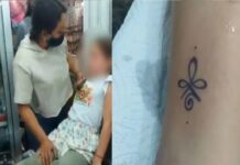 obligó a su hija de 7 años a tatuarse