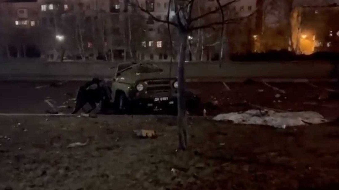 fuerte explosión en el este de Ucrania - fuerte explosión en el este de Ucrania