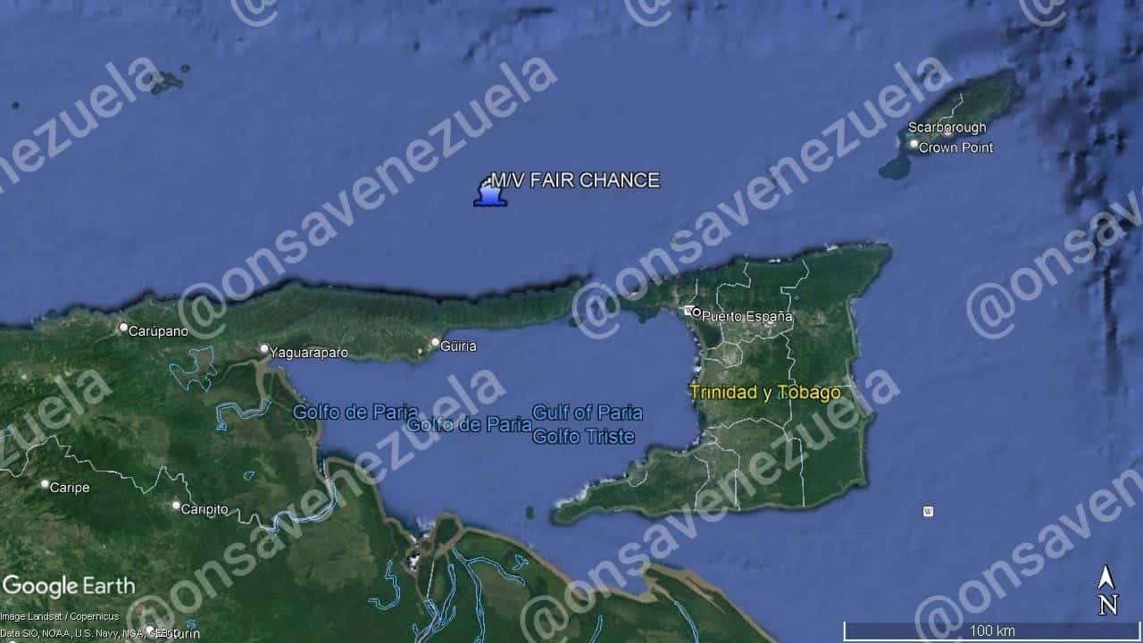 naufragio de buque en Golfo de Paria - naufragio de buque en Golfo de Paria