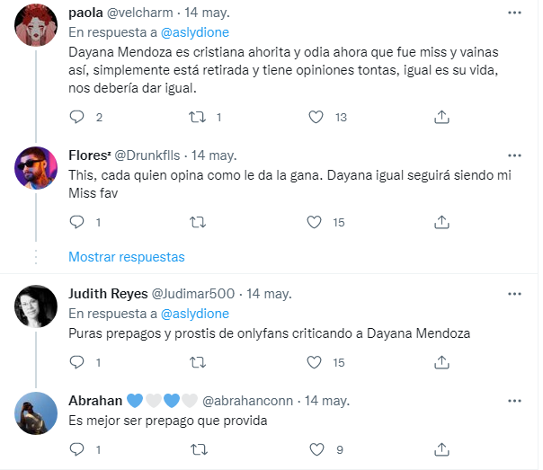 dayana mendoza genera polemica