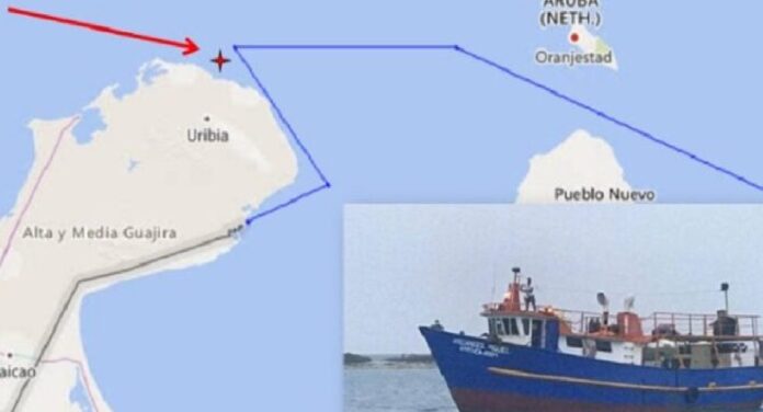 barco venezolano naufragó en aguas colombianas