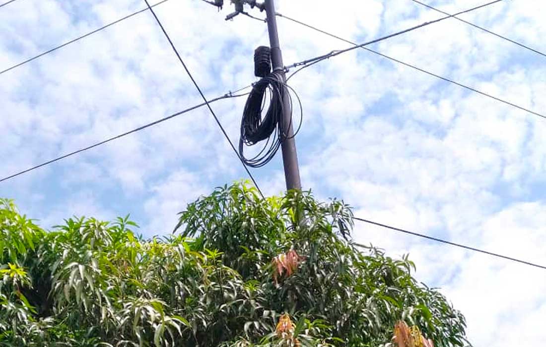 El Carmen Norte postes de luz