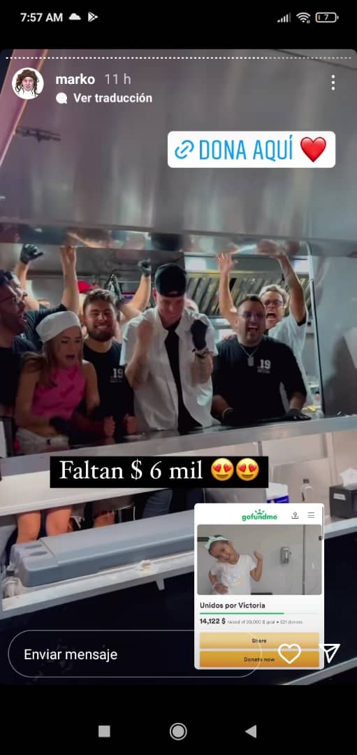 marko recaudó 20 mil dolares