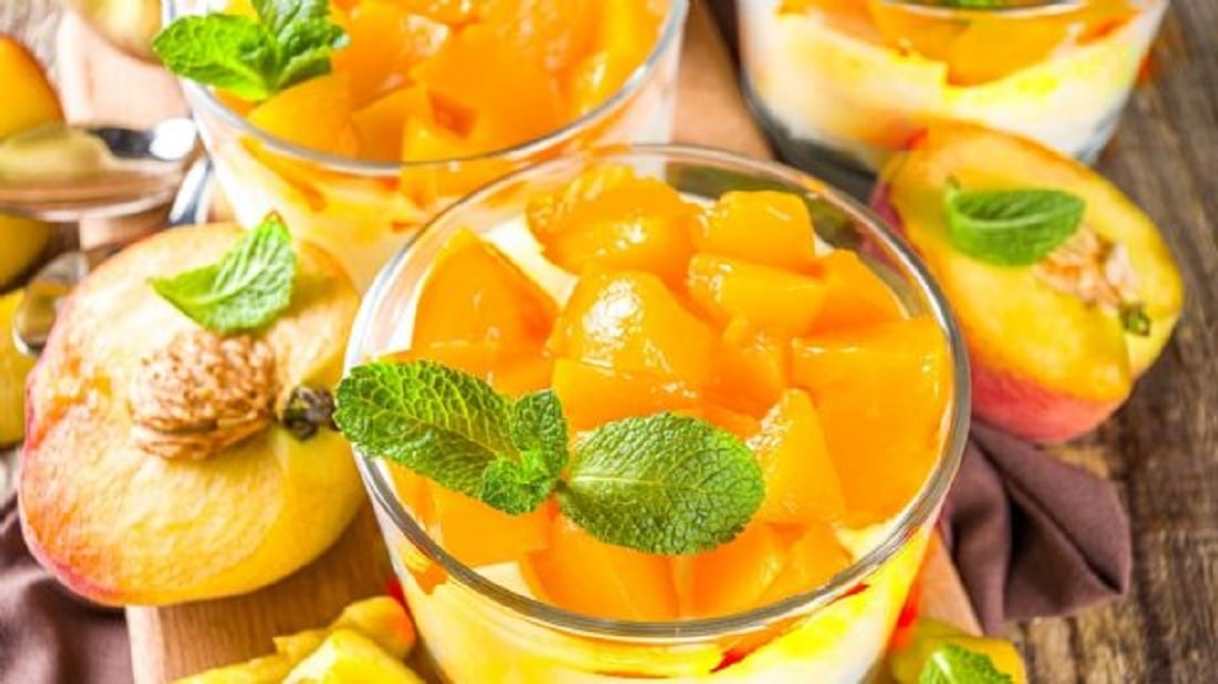 postre de durazno