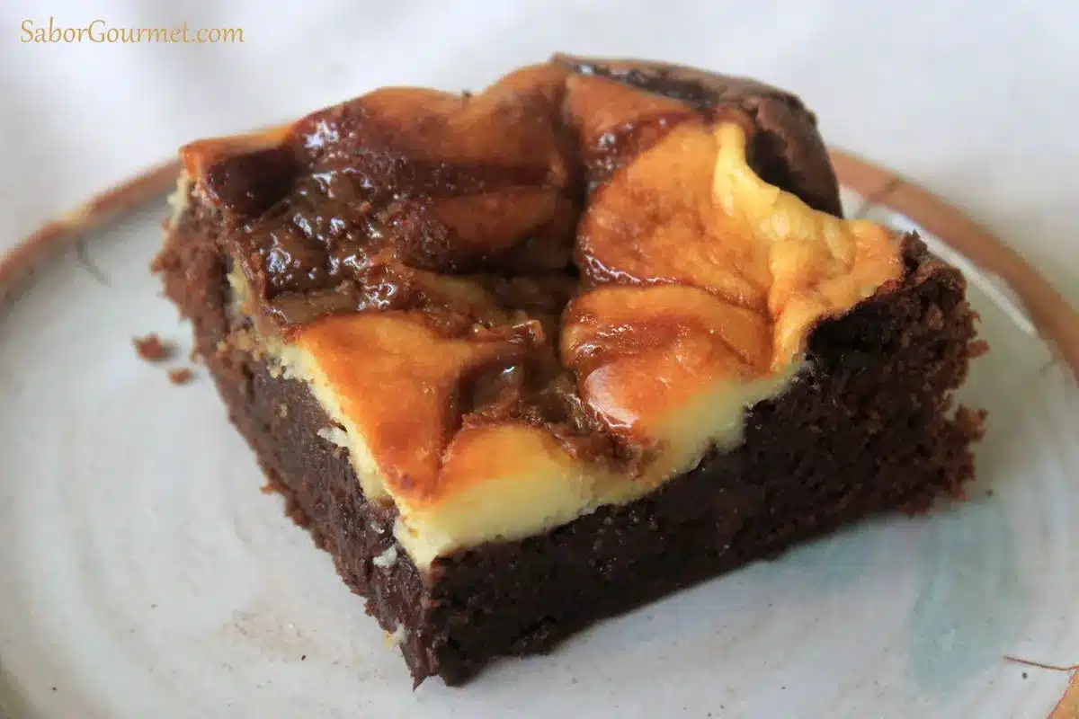 Brownie Cheesecake con dulce de leche