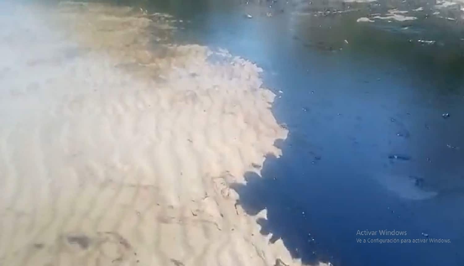derrame petrolero en el lago de Maracaibo