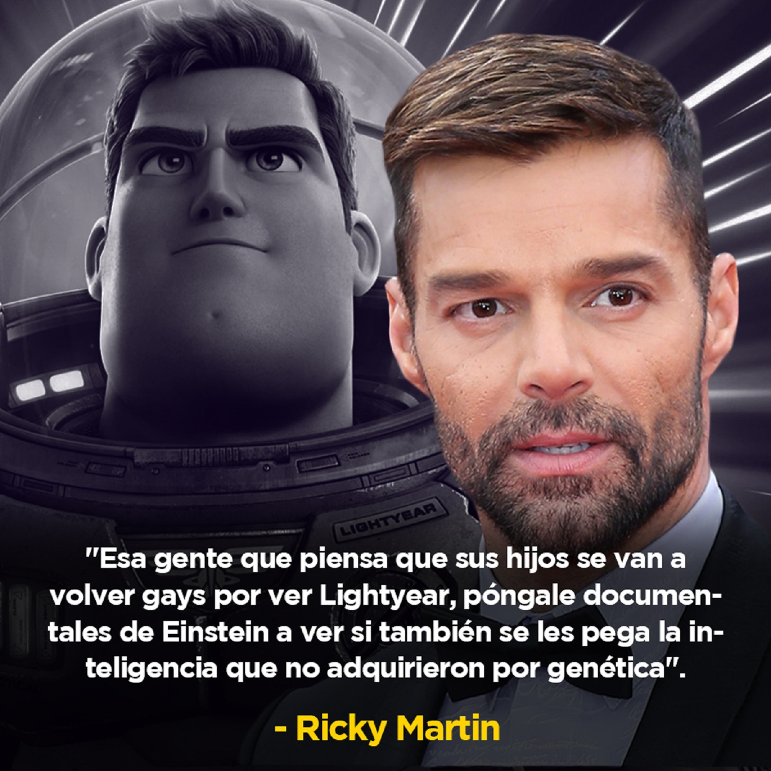 Ricky Martín críticos Buzz Lightyear