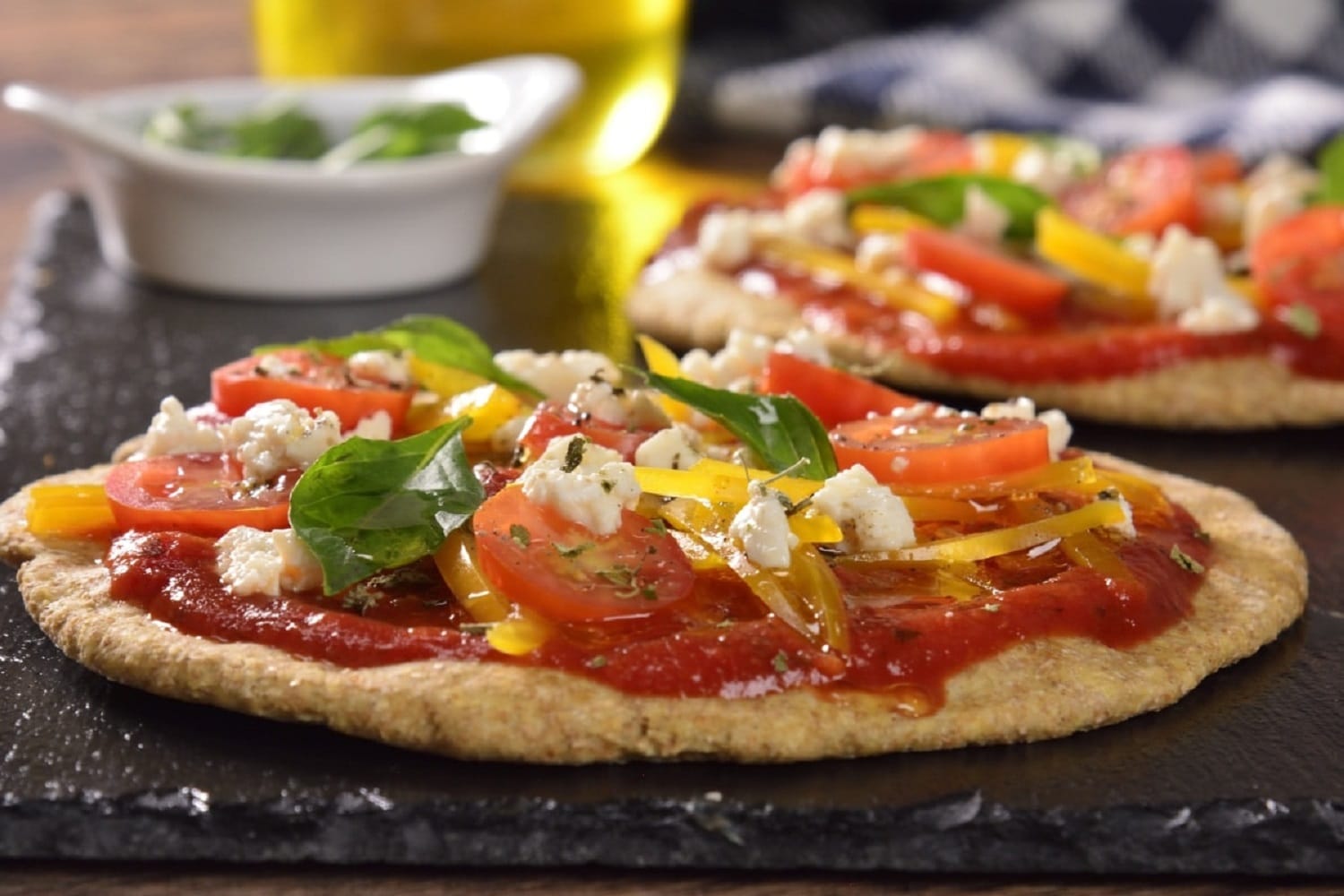 pizza con base de coliflor